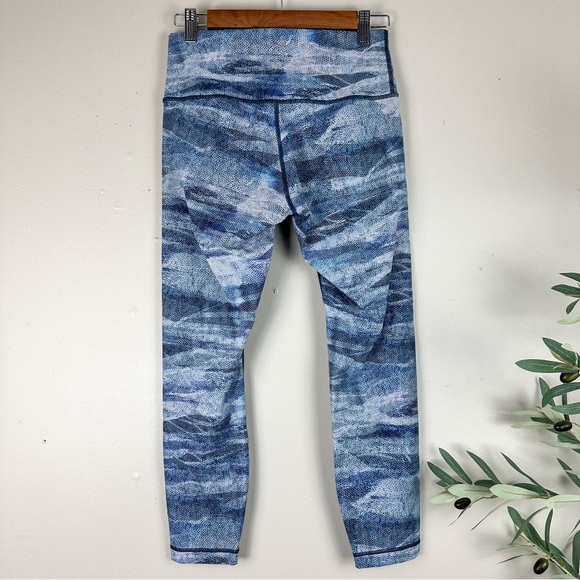 LULULEMON ATHLETICA Wunder Under High Rise Tight Legging Mesh Scape Multi - Picture 6 of 17